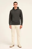 Charcoal Oversized Casual Pullover Hoodie