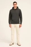 Charcoal Oversized Casual Pullover Hoodie