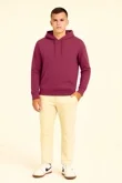 Wine Oversized Casual Pullover Hoodie