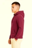 Wine Oversized Casual Pullover Hoodie