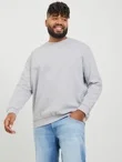 Mens Grey Oversized Crew Neck Sweatshirt