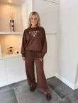 Brown Paris Milano Oversized Loungewear Co-Ord Set