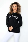 Black Oxford Oversized Sweatshirt