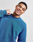 Mens Blue Oversized Crew Neck Sweatshirt