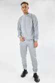 Mens Grey Sweatshirt And Jogger Set
