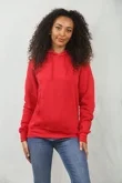 Red Oversized Pullover Hoodie