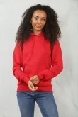 Red Oversized Pullover Hoodie