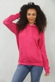 Fuchsia Oversized Pullover Hoodie