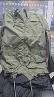 Khaki Zip Up Showerproof Hooded Mac Jacket