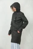 Black All Season Waterproof Hooded Raincoat Jacket
