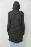 Black All Season Waterproof Hooded Raincoat Jacket