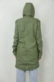 Olive All Season Waterproof Hooded Raincoat Jacket