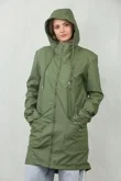 Olive All Season Waterproof Hooded Raincoat Jacket