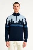 Mens Navy Kuhmo Festive Christmas Jumper