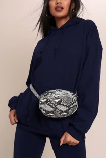 Navy Oversized Pullover Hoodie
