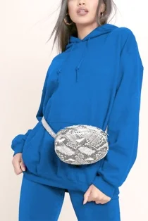 Royal Blue Oversized Pullover Hoodie
