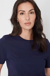 Navy Design Ultimate T-Shirt With Crew Neck