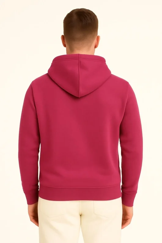 Wine Oversized Casual Pullover Hoodie