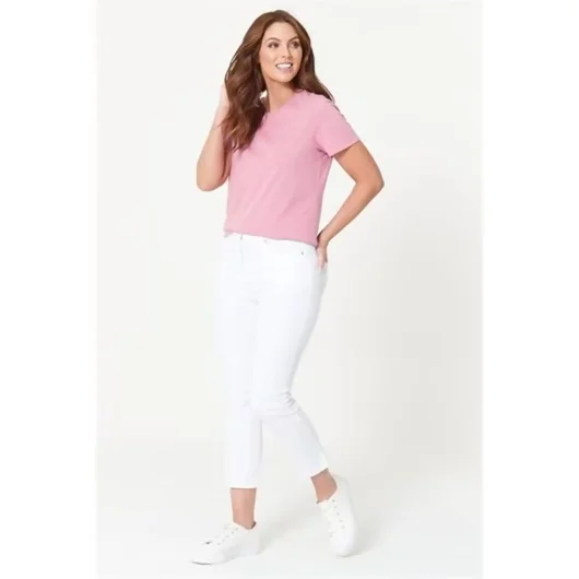 Pink Design Ultimate T-Shirt With Crew Neck