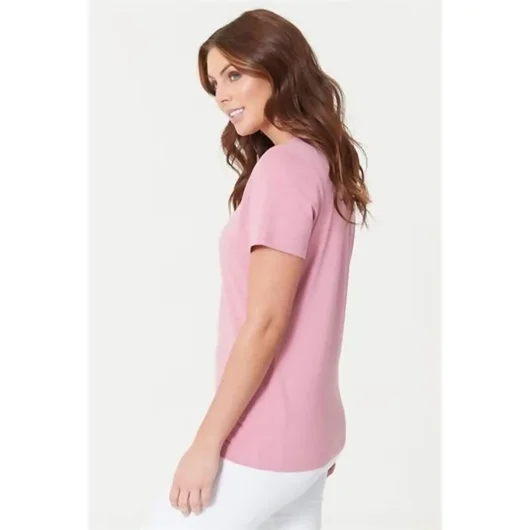 Pink Design Ultimate T-Shirt With Crew Neck