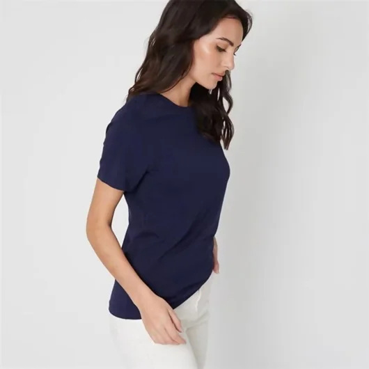 Navy Design Ultimate T-Shirt With Crew Neck