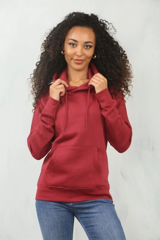 Wine Oversized Pullover Hoodie