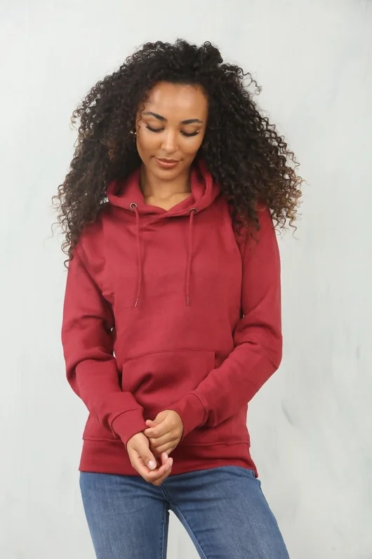 Wine Oversized Pullover Hoodie