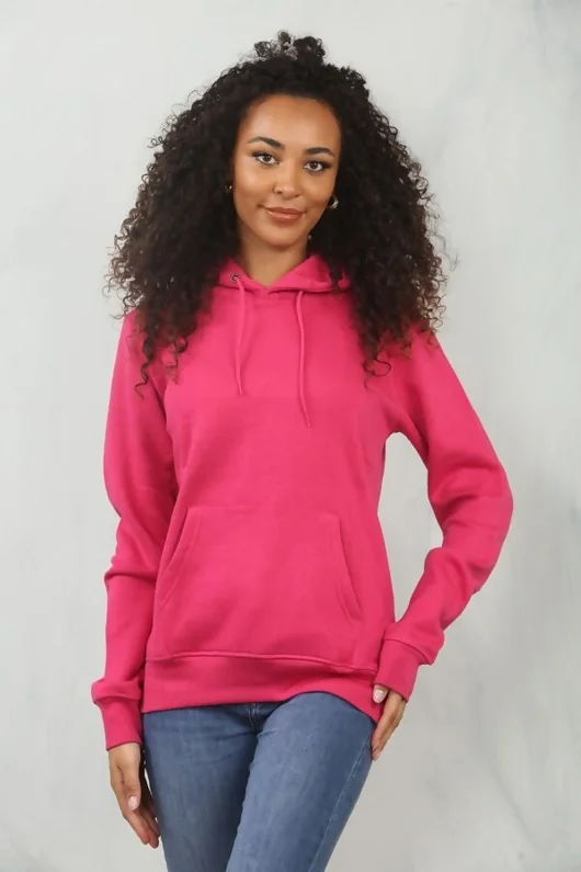 Fuchsia Oversized Pullover Hoodie