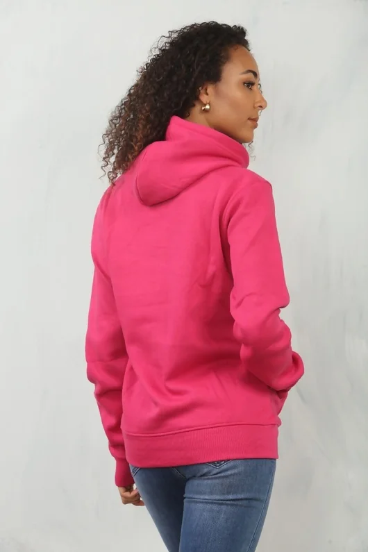 Fuchsia Oversized Pullover Hoodie