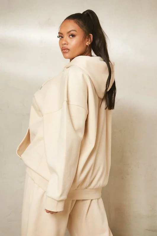 Stone Oversized Pullover Hoodie