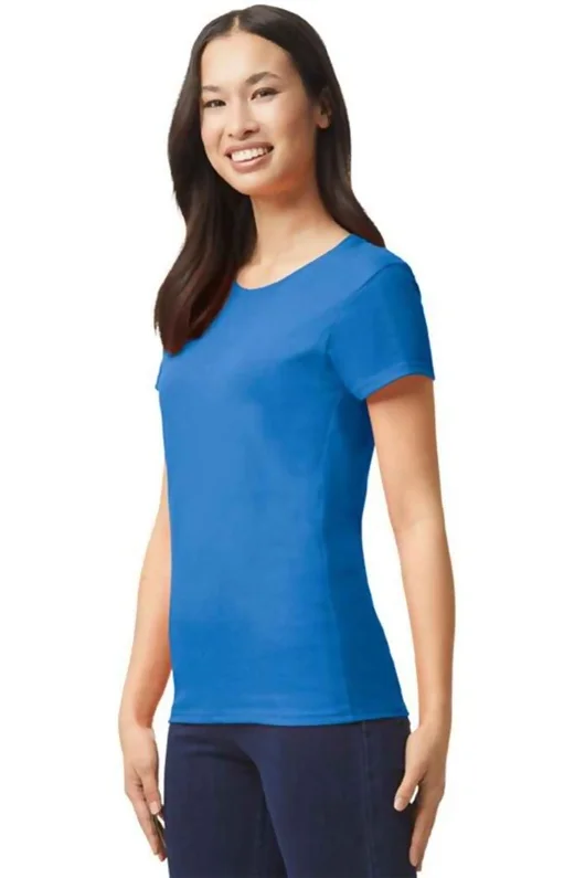 Royal Blue Design Ultimate T-Shirt With Crew Neck